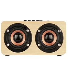 skw Wireless Bluetooth Speaker Wood Portable Audio HiFi Home Theatre Sound Receiver Stereo Music Subwoofer Computer Speakers