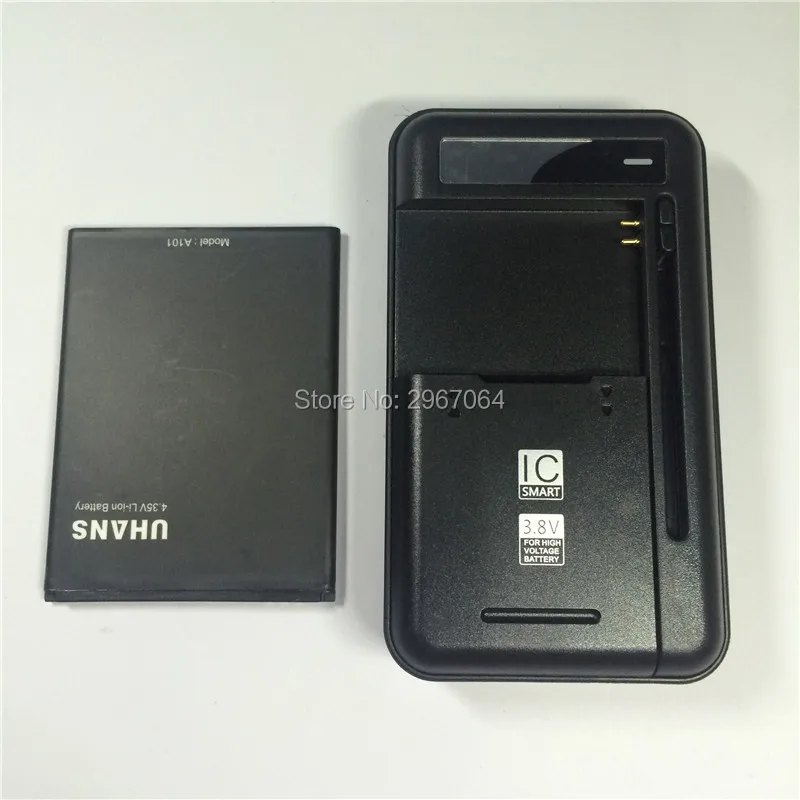 

Mobile phone battery UHANS A101 A101S 2450mAh UHANS Phone battery y High capacit Test normal use before shipment +Charger