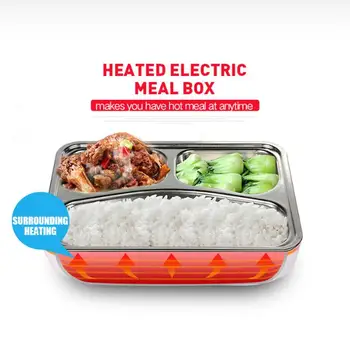 

12V/24V Electric Car Heat Insulation Thermo Lunch Box Charging Hot Rice Cooker Multi Functional Plug Plastic Box for Truck Car