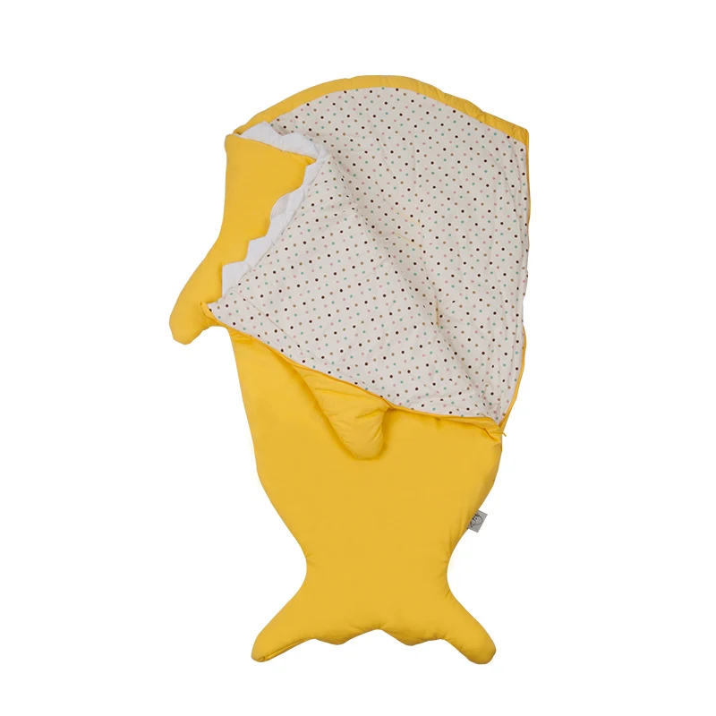Insular/Новое поступление; брендовый детский спальный мешок с акулой; зимний детский спальный мешок; теплое детское одеяло; пеленка - Цвет: Yellow