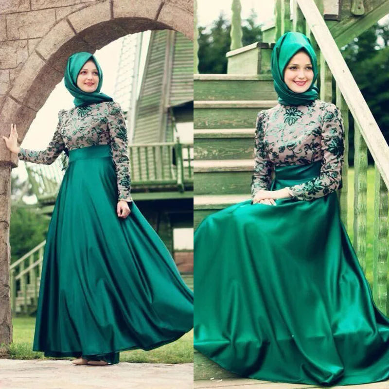 Зеленое Мусульманское Платье фото 2