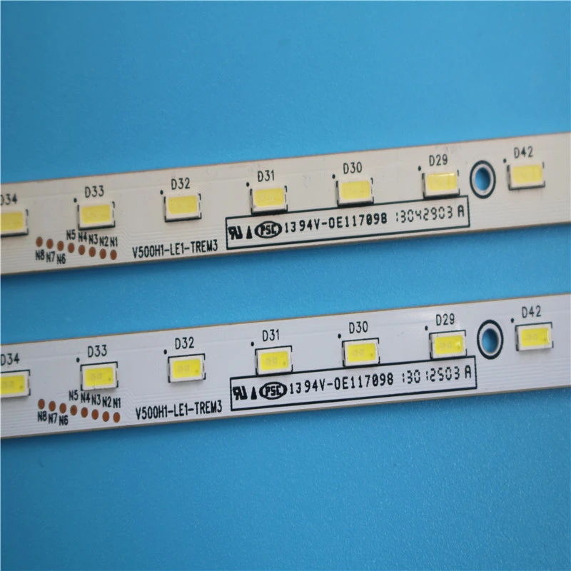 

2 PCS LED backlight V500H1-LE1-TREM3 56LED 620MM for LED50R5100DE V500HK1-LS5