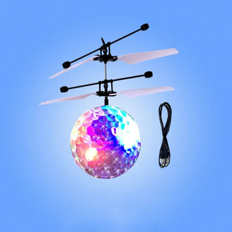 Colorful RC Flying Ball Built in Shinning LED Light RC Novelty Anti