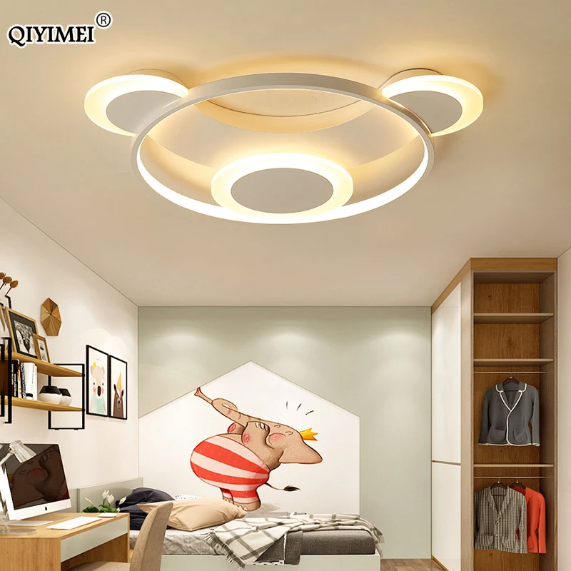 

Led children's room ceiling lamp boy and girl children's lamp simple modern room lamp creative Toy Bears bedroom lamp