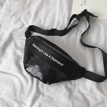 Женская и Мужская поясная сумка с блестками, кожаная сумка, уличная сумка, сумки nerka, контрастный пояс для денег, нагрудная сумка, сумка banane femme