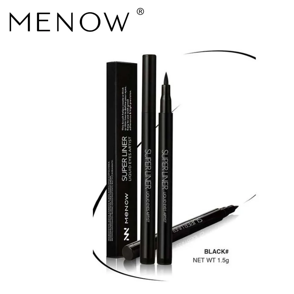 MENOW 2017 Новый черный карандаш для глаз долговечная жидкость макияж