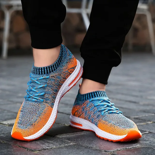 

2019 new summer men's shoes breathable flying woven mesh casual old shoes...