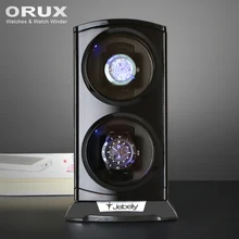 Jebely New Arrival Black Double Watch Winder for automatic watches Automatic Double Watches box Jewelry Watch Display Box