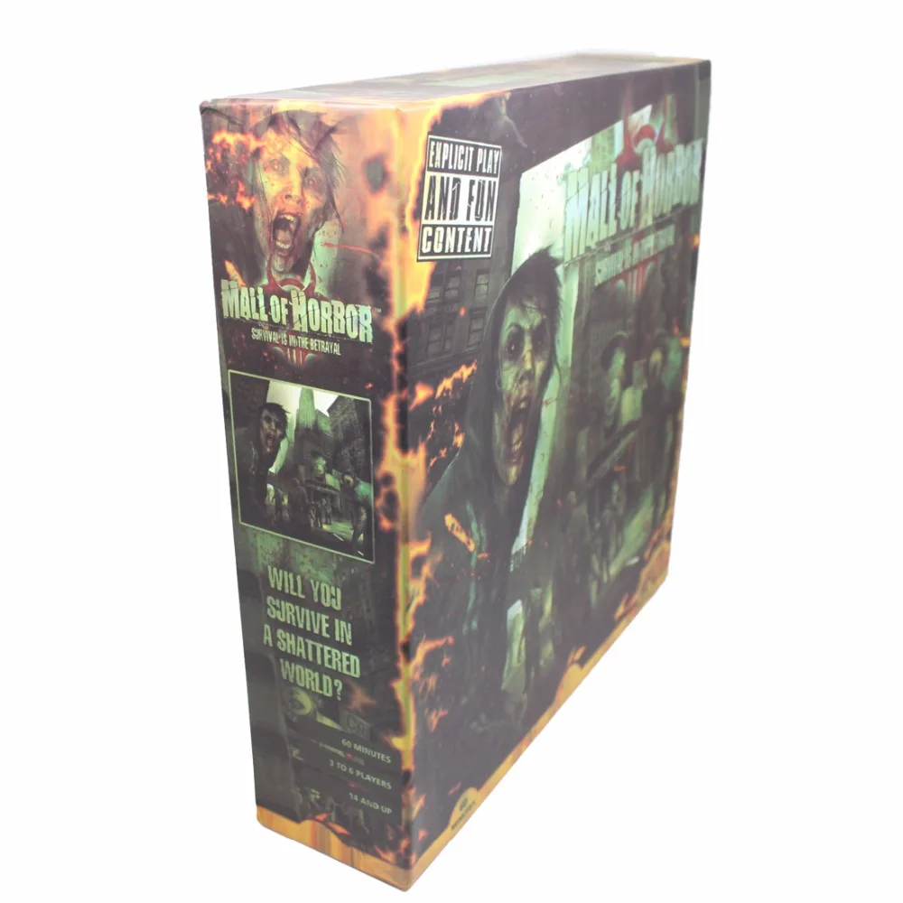 Настольная игра Mall of Horror для 3 6 игроков выживания зомби|mall horror|board gamegames board games |