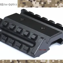 Векторная оптика двойной офсетный Пикатинни Крепление база для лазера& Flasight& Sight