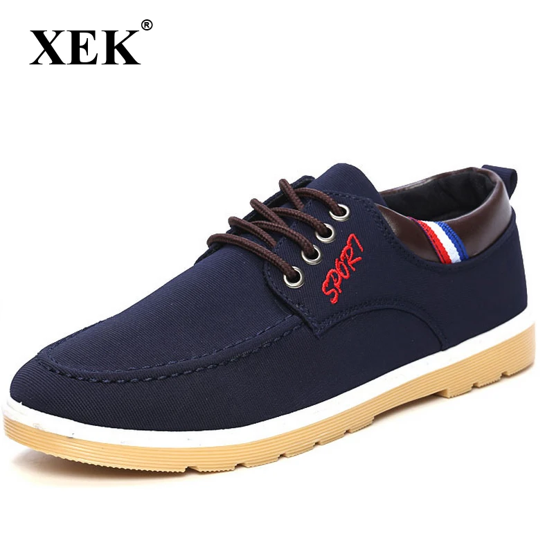 

XEK Men's Leather Shoes Summer Sneakers Men Loafers Adult Male Suede Shoes GSS24