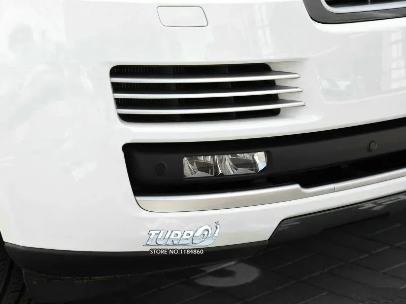 

6PCS/set For LAND ROVER RANGE ROVER (2012-2019) Car Styling Matt Chrome ABS Central Lower Grille Bumper Trim Sticker