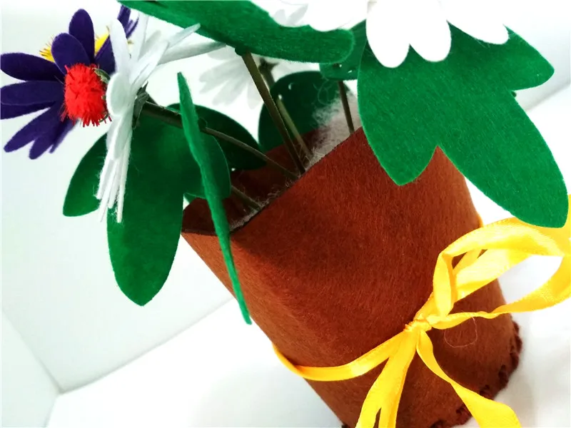Happyxuan 4 шт. DIY цветочный горшок фетровая текстильная игрушка Искусство ремесло