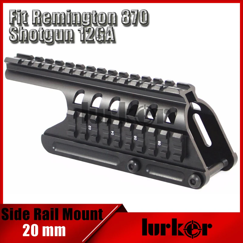 Tanie Taktyczne 20mm podwójne do montażu na szynie System pasuje do obsługi Remington 870 RM870 strzelby 12 Ga. Zakres