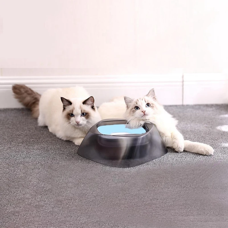 Kimpets новая плавающая вода силиконовая миска для домашних животных собак кошек Питьевая не мокрая миска для рта