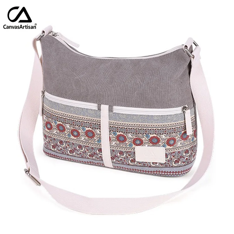 Skup Damska torba na ramię płótno w stylu Retro damski, w kwiaty Bolsos Mujer codzienna torba podróżna torba kurierska damska Crossbody torby damskie Bolsas