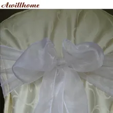 100 шт. из органзы для свадьбы органзы стул створок