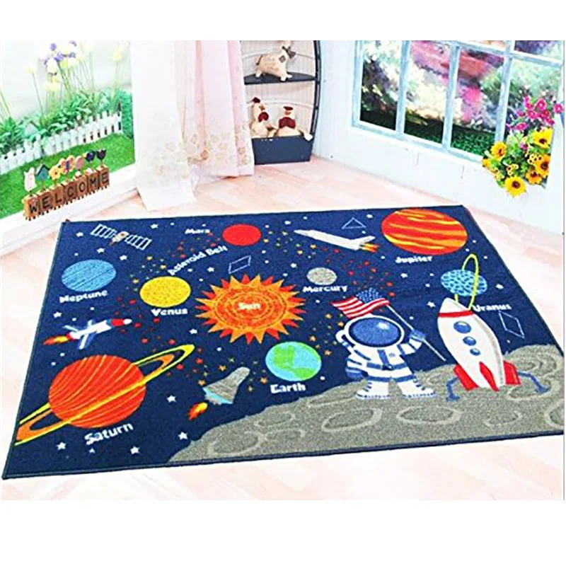 Вакуумная машинная стирка Европейский коврик из текстиля ковер для детской спальни детская комната коврик, мат тканевый ковер чистый узор