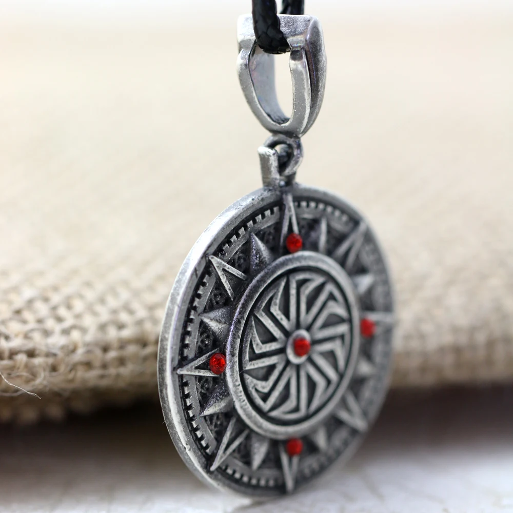 10 шт. Kolovrat Sllavics Подвеска Ожерелье Sun Wheel славянский Амулет подвеска ожерелье Pagan