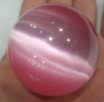 

40mm Pink Mexican Opal Sphere, Crystal Ball/ stone + Stand