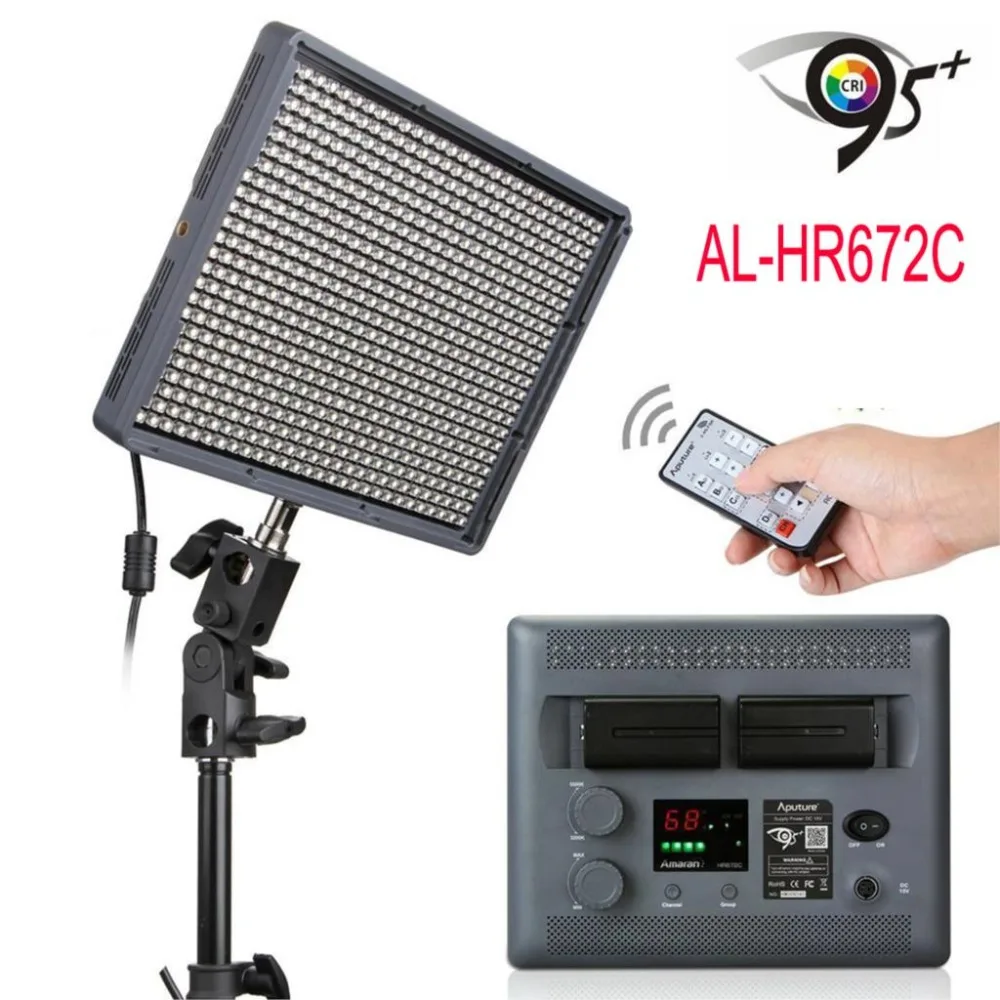 US $323.93 Aputure ALHR672C CRI 95 Dimmable Photographic Lights Professional Photography LED Camera Lighting With Remote Controlling