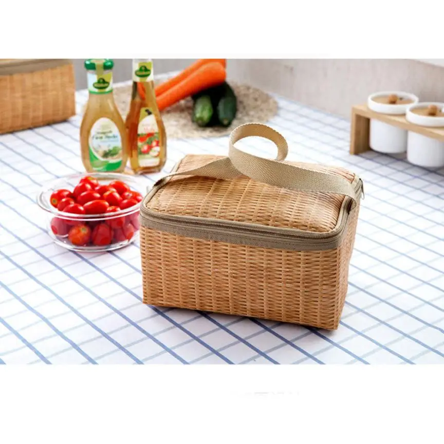 

1PC Portable Insulated Thermal Cooler Lunch Box Tote Storage Bag Mosquito Net Box Picnic Container Ja31