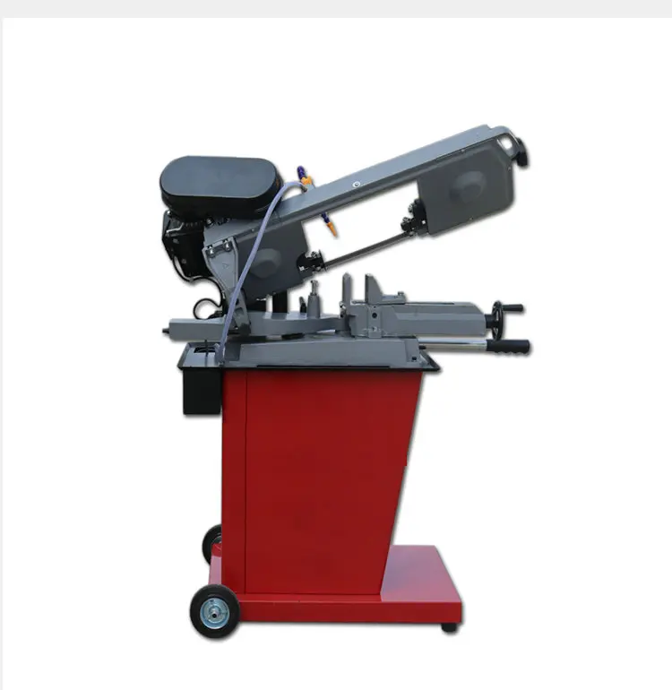 AC220V 1000W Miniature Multifunctional Metal Saw Small Band Sawing Machine Cutting Machine For Small Metal Wood PVC Processing