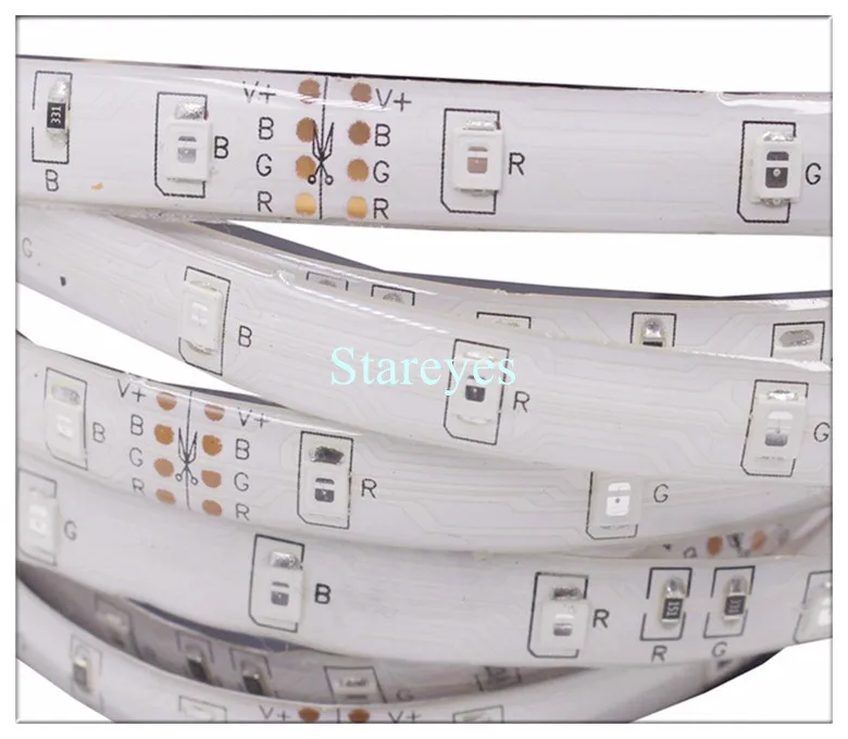 20 шт SMD 3528 2835 60 светодиодный/M RGB Светодиодные ленты лента 5 м 300 светодиодный IP65 Водонепроницаемый вспышка светильник Строка Светодиодный светильник строка светильник ing полосы