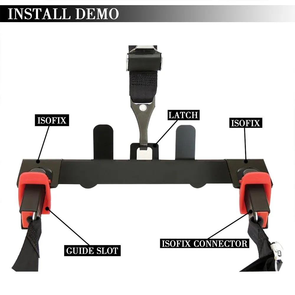 SPEEDWOW автомобильный ISOFIX Соединитель с защелкой для безопасности ребенка сиденье интерфейс кронштейн для безопасности ребенка сиденье удерживающее устройство якорь монтажный комплект