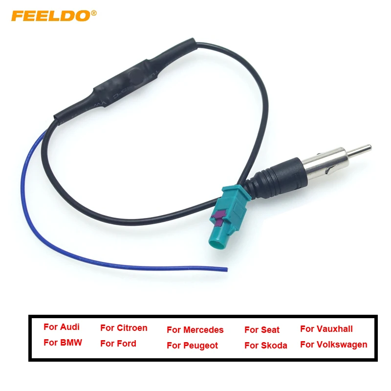 Auto Aftermarket Radio FM Antenna Installation Male Adapter for Volkswagen/Audi/BMW/Ford/Citroen/Chrysler  Connector Wire Cable - AliExpress