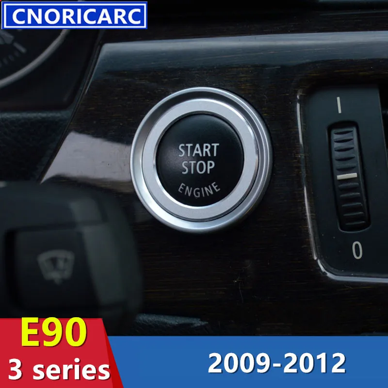

Console Key Start Stop Button Decorative Circle For BMW 3 series E90 Car Enginer Power Switch Button Cover Motor Accessories