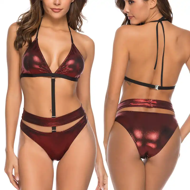 deep plunge underwire bikini