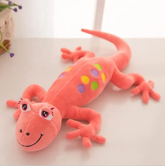 80cm New Creative Cute Gecko Simulation Doll plush Toys Small Gecko Pillow Stuffed animals