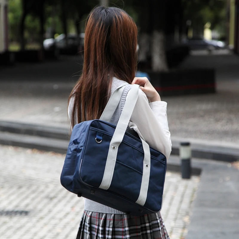 Ceny Styl japoński jk jednolity Cosplay markowa torebka moda torba na ramię oxford wysokiej uczniowie Bookbag podróżna torba kurierska