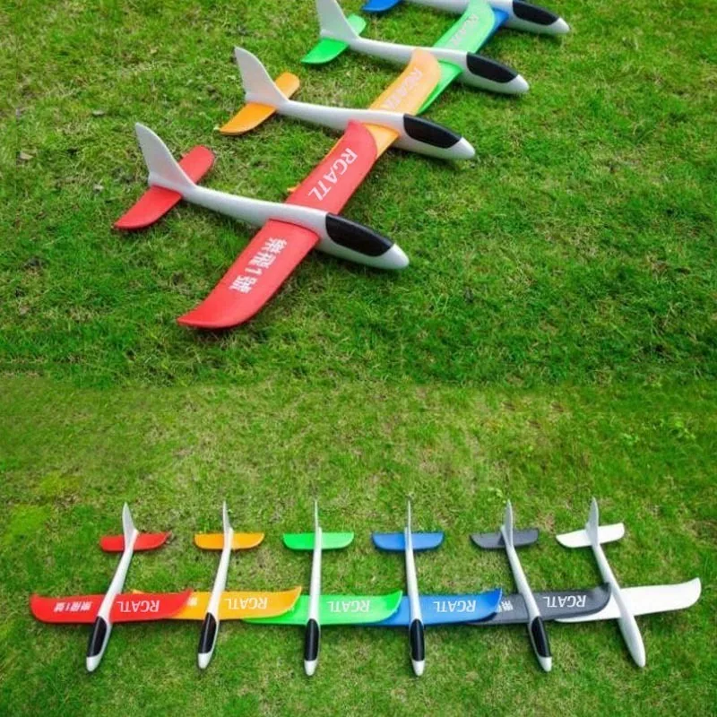 

48cm Big Good quality Hand Launch Throwing Glider Aircraft Inertial Foam EPP Airplane Toy Children Plane Model Outdoor Fun Toys