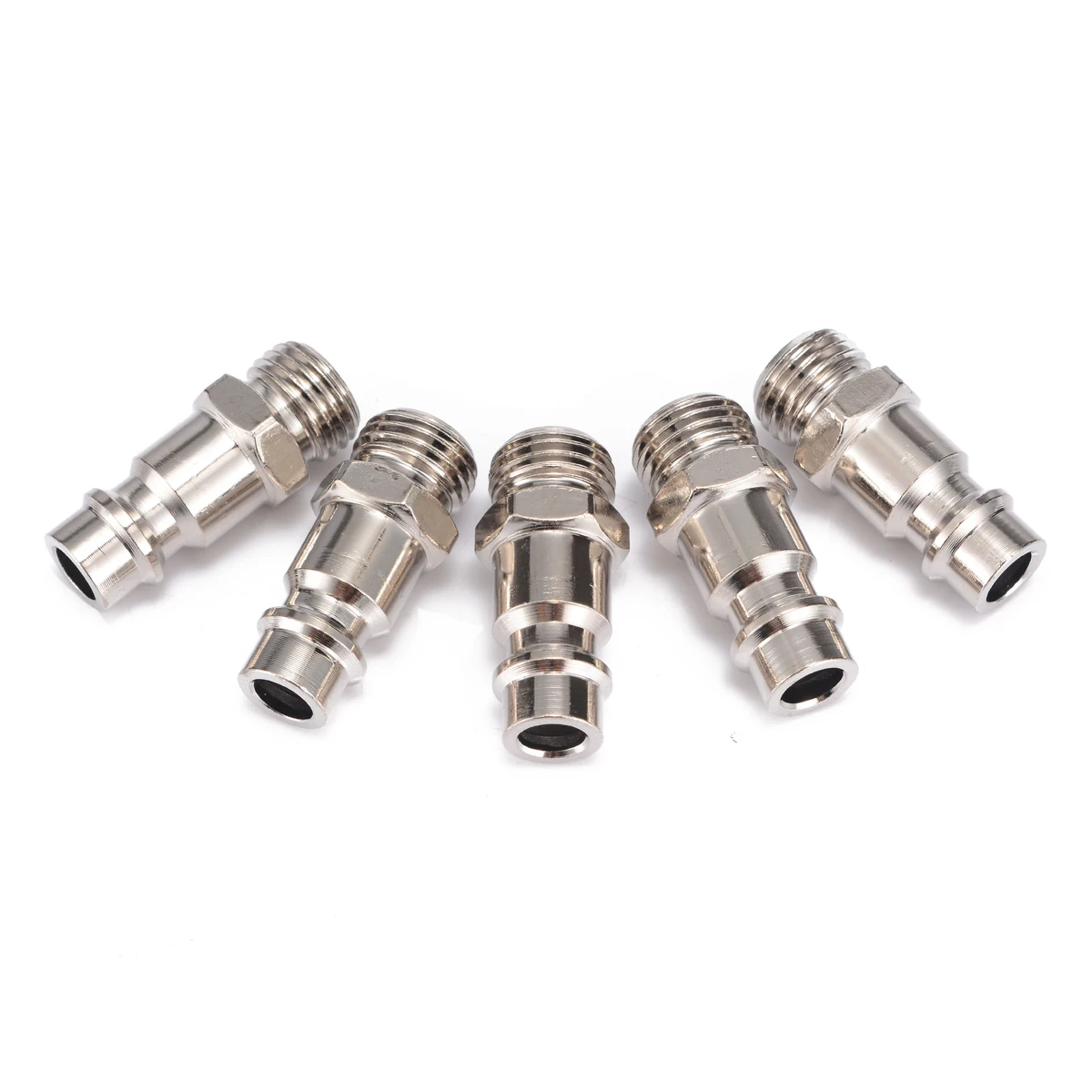 Euro Air Line Hose Compressor Fittings Connector Male Quick Release 5 PACK 1/4 