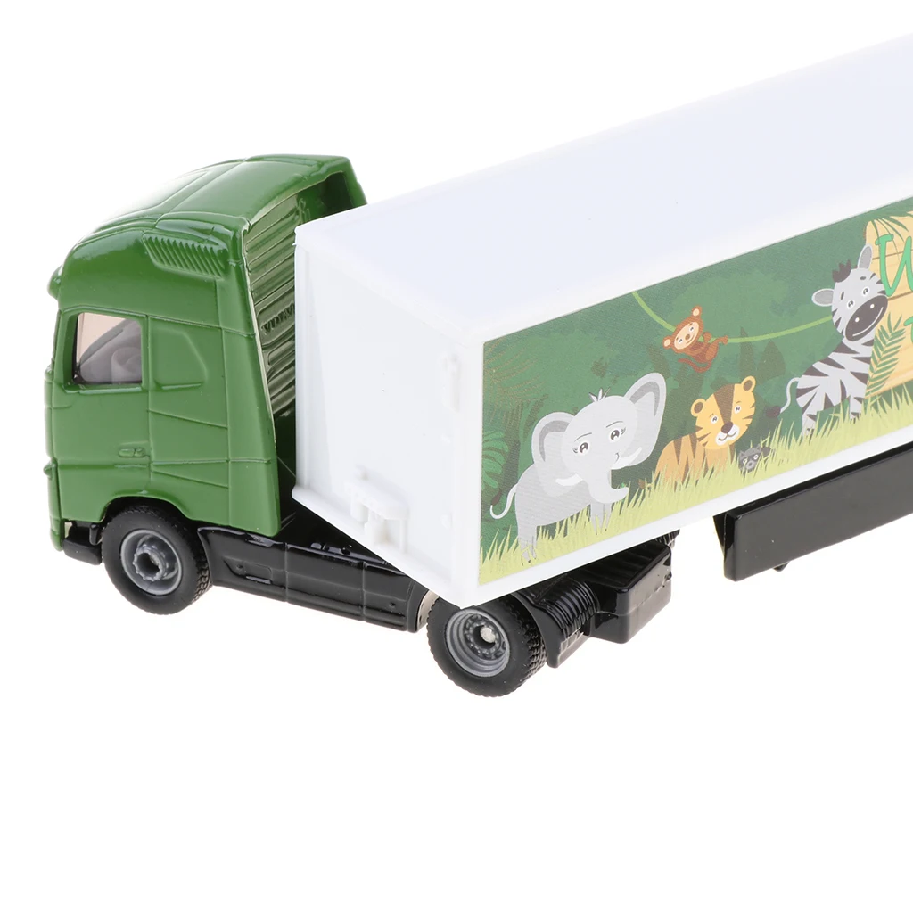 Toy Truck Transport Car Zoo Animal Carrier Truck Toys Diecast Vehicles Toy for Kids Boys, 19 x 3 x 5 cm