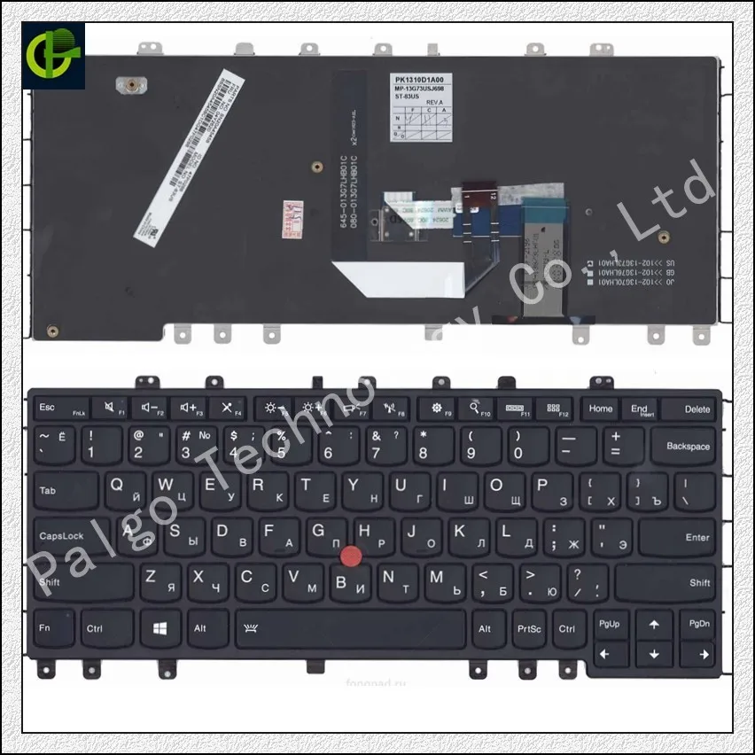 

Russian Backlit Keyboard for LENOVO THINKPAD YOGA 12 S1 S1-S120 S120 S240 MP-13G73USJ698 04Y2620 PK1310D1A00 4y2820 04Y2916 RU