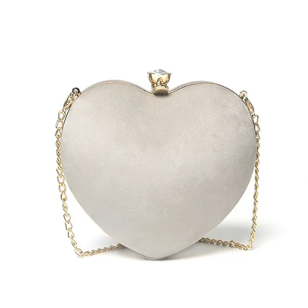 Gray Love Bag Мини 3D Любовь Сердце сумки через плечо для женщин креативные бриллианты розовый плечо клатч для женщин сумка на год подруга подарки - Цвет: Gray Love Bag