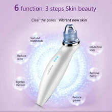 Домашний б/у подбородок акне всасывающая машина лицо поры Глубокая чистка махшин нос черный инструмент для удаления черных точек и прыщей инструмент