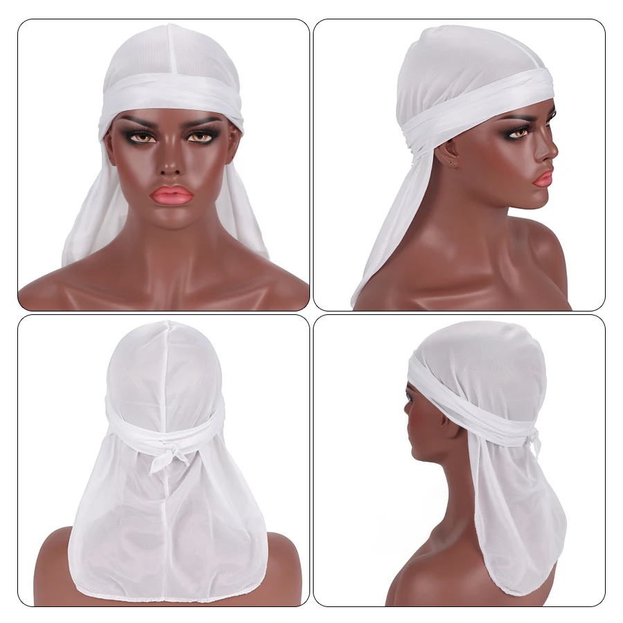 Мужская блестящая бандана plusugn новые модные мужские головные уборы Durag парики на