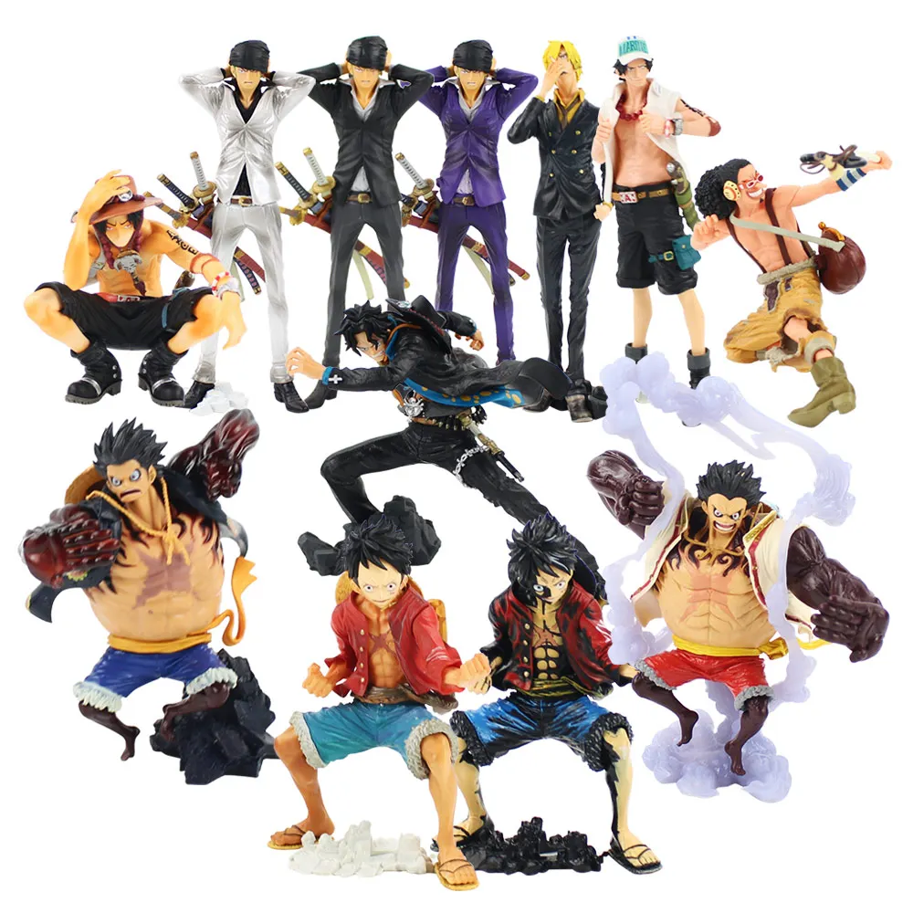 Фигурки аниме One Piece Monkey D Luffy Ace Sanji Zoro Usopp King of Artist игрушечные модели подарок для