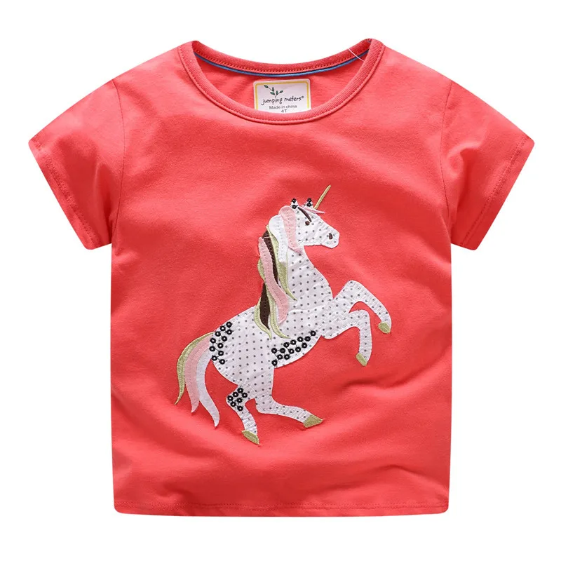 

Unicorn Girls T shirt Cartoon Cute Unicorn Print Summer Children Clothes Baby Toddler Girls Cotoon Top Tees Baby Girls Clothes