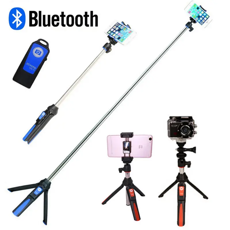 

Ulanzi MK10 Selfie Stick Tripod Stand 4 in 1 Extendable Monopod Bluetooth Remote Phone Mount for iPhone X 8 Android phone Gopro