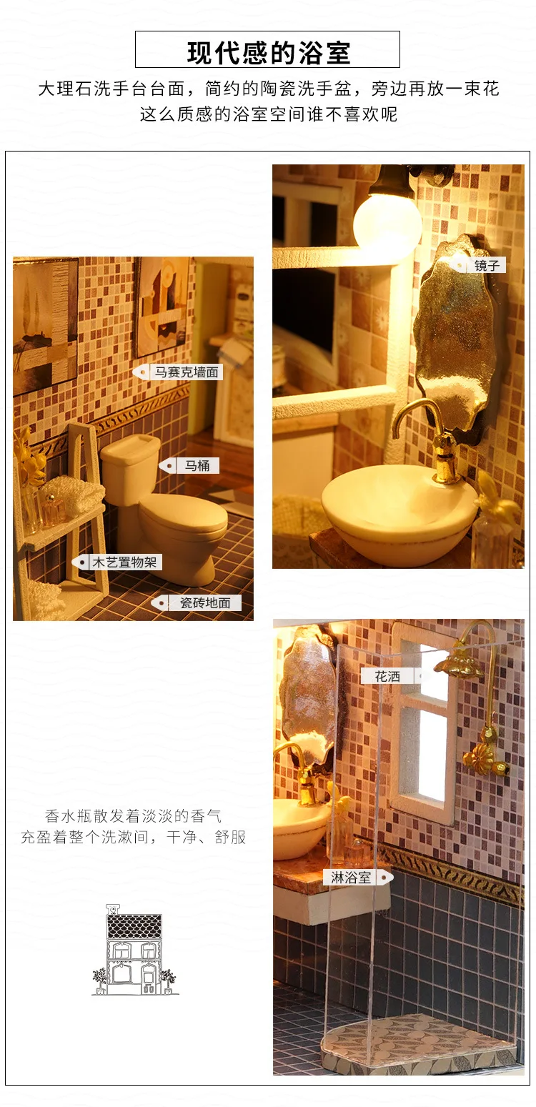 L0 Miniature Doll House Model Building Diy Kits Wooden Furniture Toys Diy Dollhouse Living Room Suite Waiting For The Time Diy Dollhouse Doll Houseminiature Doll House Aliexpress