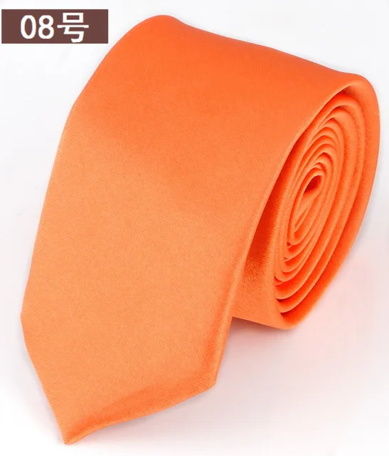 Узкий Повседневный узкий красный галстук со стрелками тонкий черный галстук для мужчин 5 см Мужские аксессуары Простые Вечерние модные галстуки - Цвет: Orange