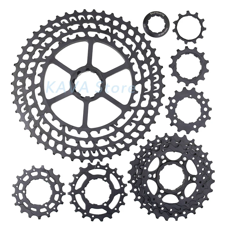 SUNSHINE MTB 12 скоростей кассета 11-50T Сверхлегкая 399 г CNC Freewheel горный велосипед запчасти для XTR GX NX