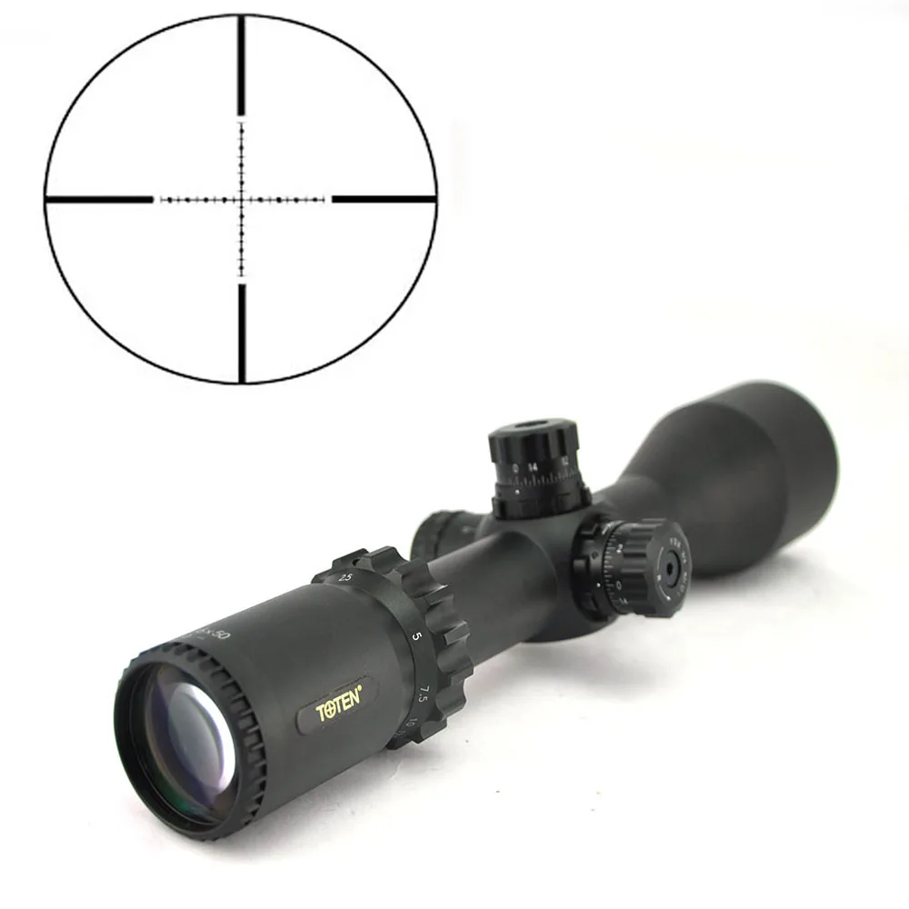 TOTEN 2 5 15x50QZ FFP прицел ar15 m4 снайперская винтовка 30 мм трубка ударопрочный Ночной