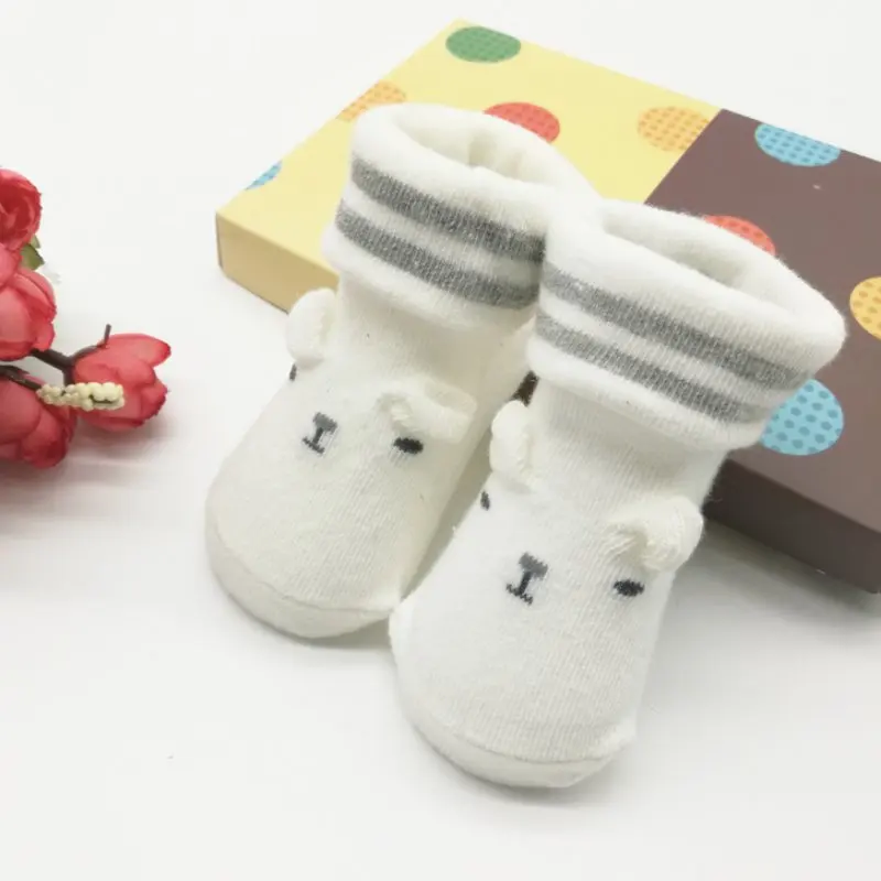 Новинка; милые носки для новорожденных; нескользящие носки с мягкой подошвой для мальчиков и девочек; подарки на день рождения для младенцев