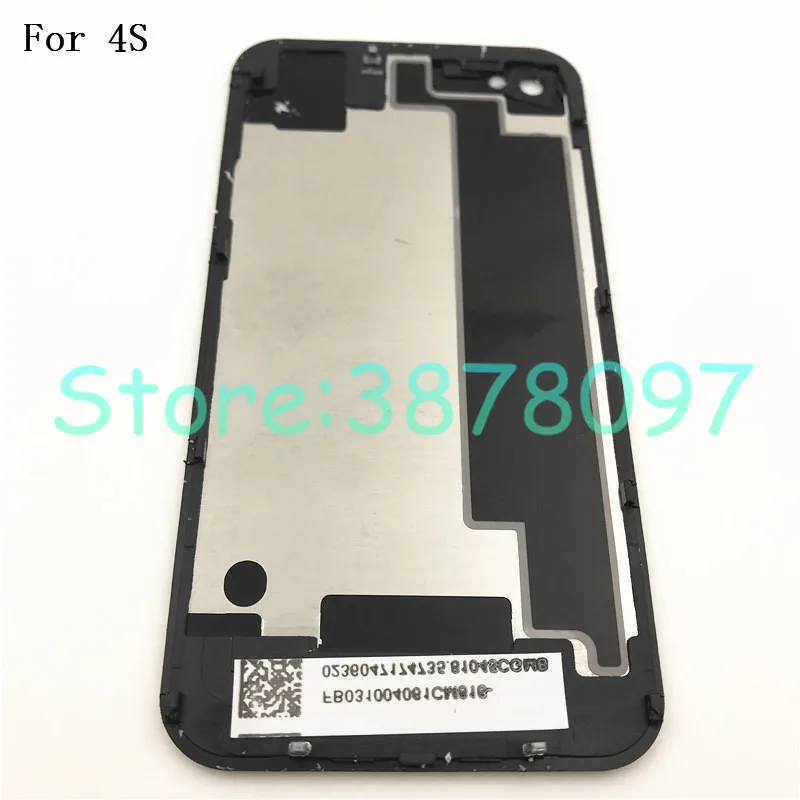 10 шт./партия 3," задняя крышка чехол для iphone 4 4G 4S Задняя стеклянная батарея Дверь чехол с логотипом
